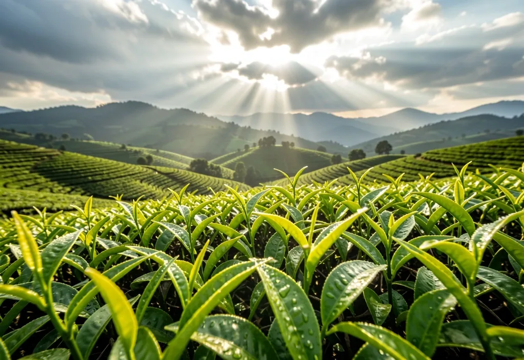 Coltivazione di tè che rispetta i cicli naturali di crescita